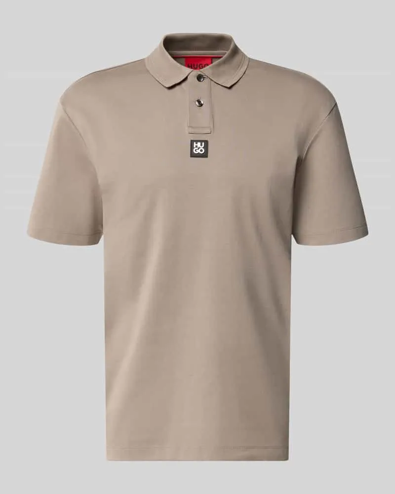 HUGO BOSS Regular Fit Poloshirt aus reiner Baumwolle Modell 'DEABONO Mittelbraun