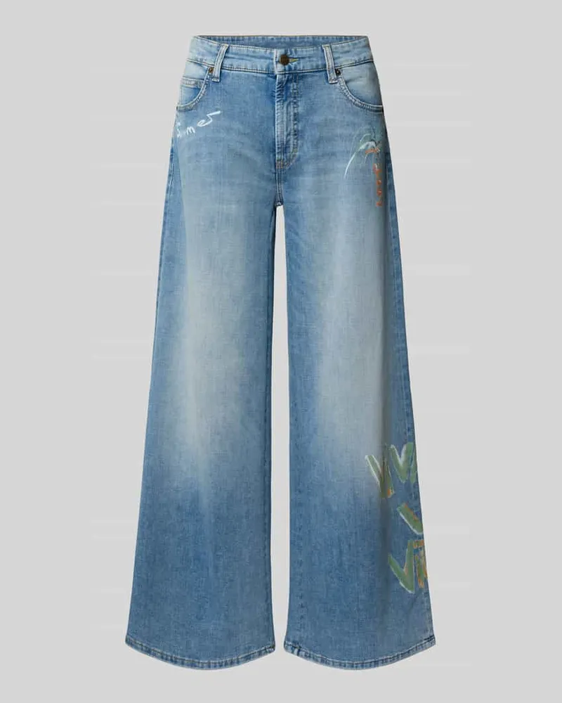 Cambio Cropped Jeans mit Eingrifftaschen Modell 'LILLIE Hellblau