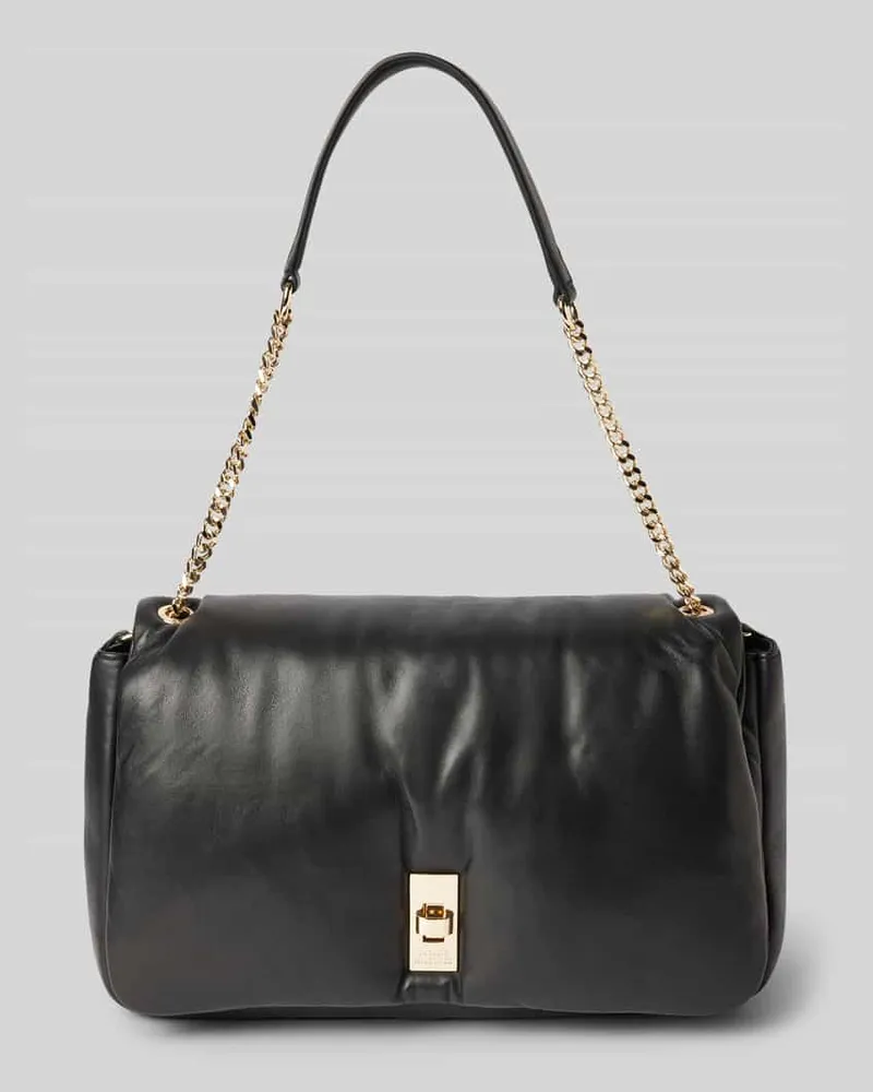 Tommy Hilfiger Handtasche aus Schafsnappa mit Label-Detail Black
