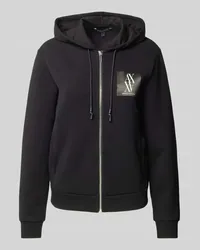 Armani Exchange Sweatjacke mit Label-Print Black