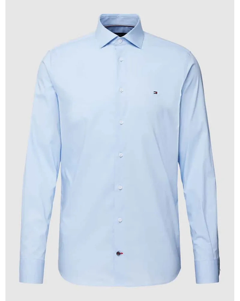 Tommy Hilfiger Slim Fit Business-Hemd mit  Haifischkragen Modell 'CORE Bleu