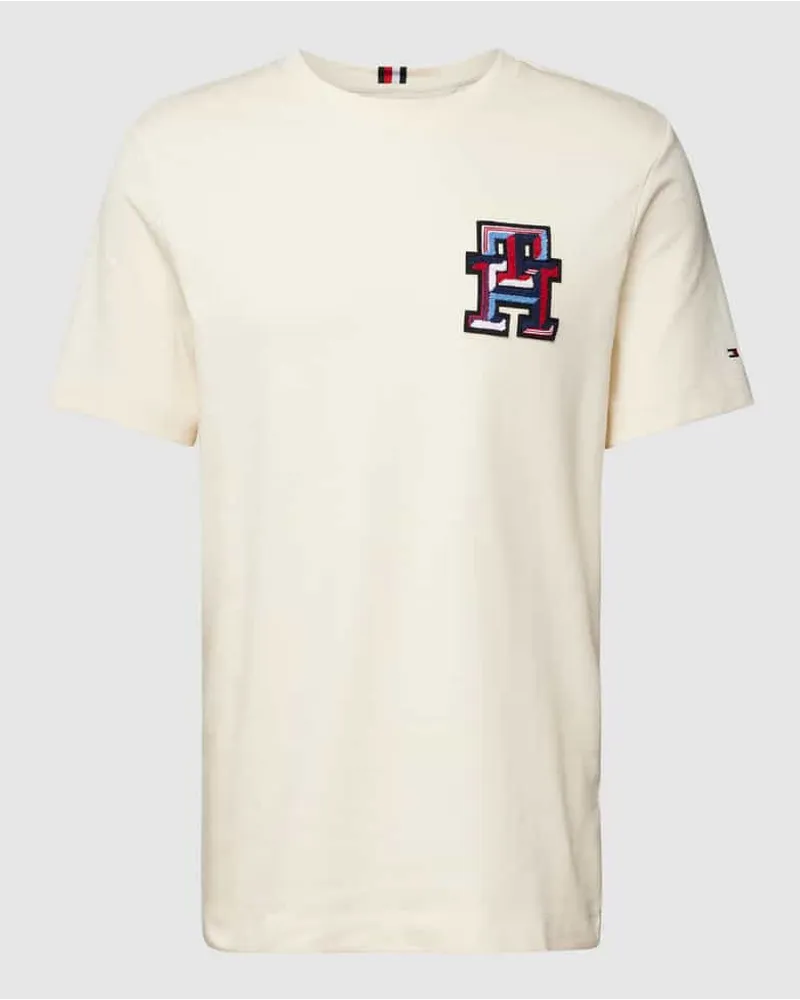 Tommy Hilfiger T-Shirt mit Label-Badge Beige