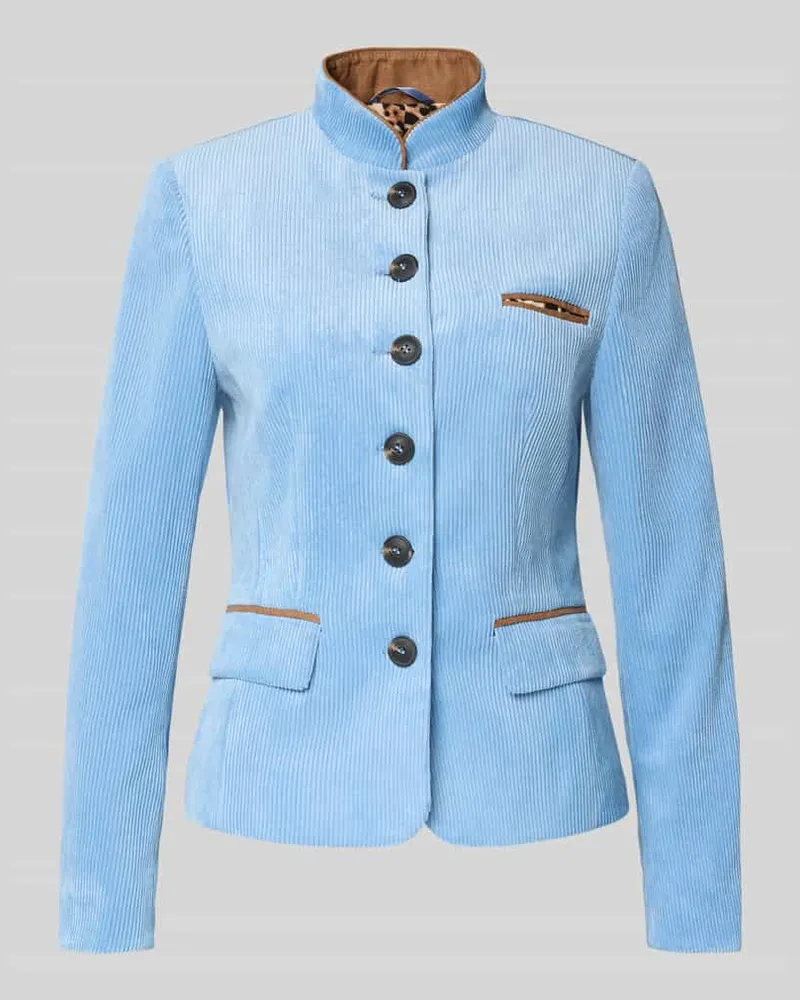 White Label Blazer mit Strukturmuster Hellblau