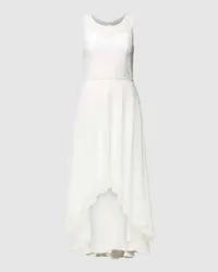 LUXUAR Brautkleid mit Details aus Spitze Offwhite