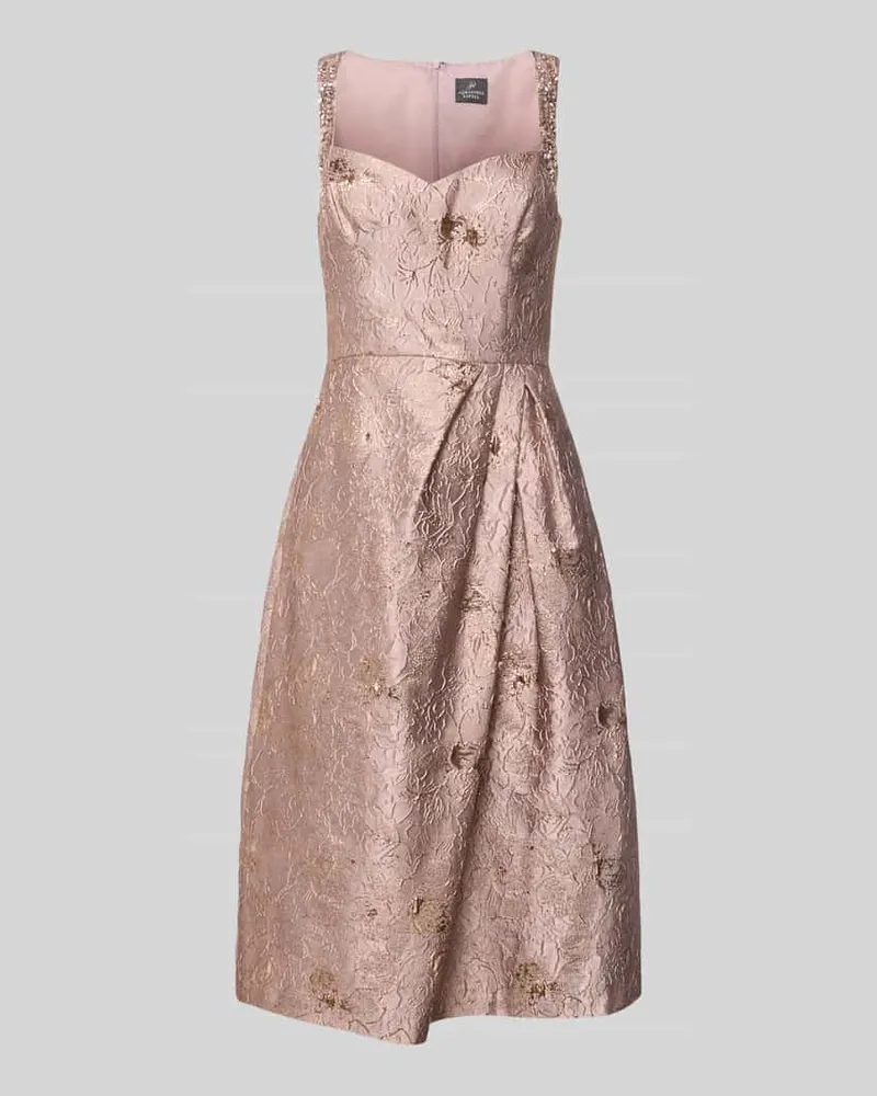 Adrianna Papell Midikleid mit floralem Design Rosa