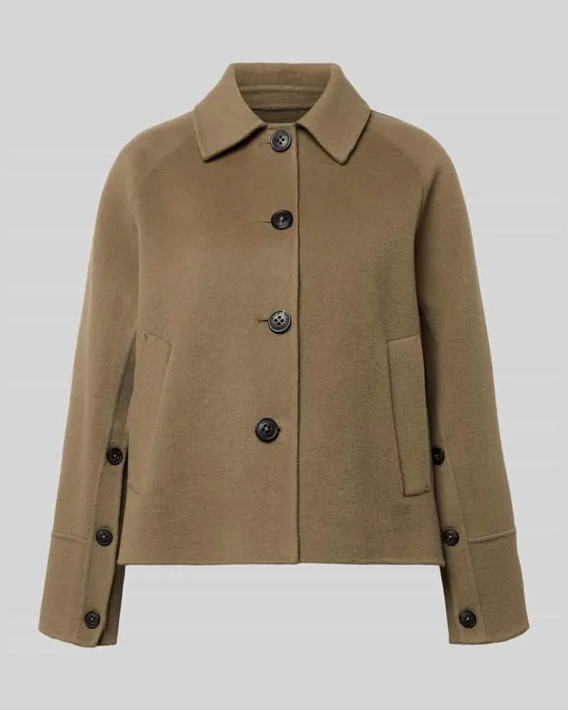 Blonde No. 8 Relaxed Fit Jacke aus Woll-Mix mit Umlegekragen Taupe