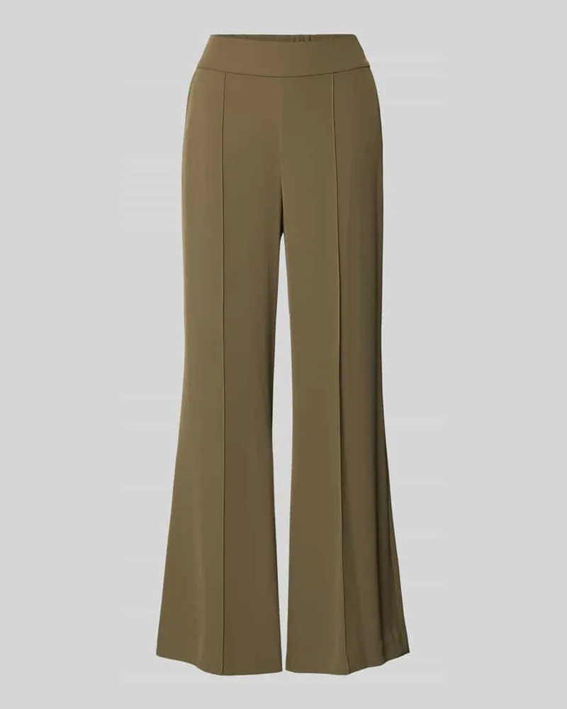 COMMA Stoffhose mit elastischem Bund Khaki