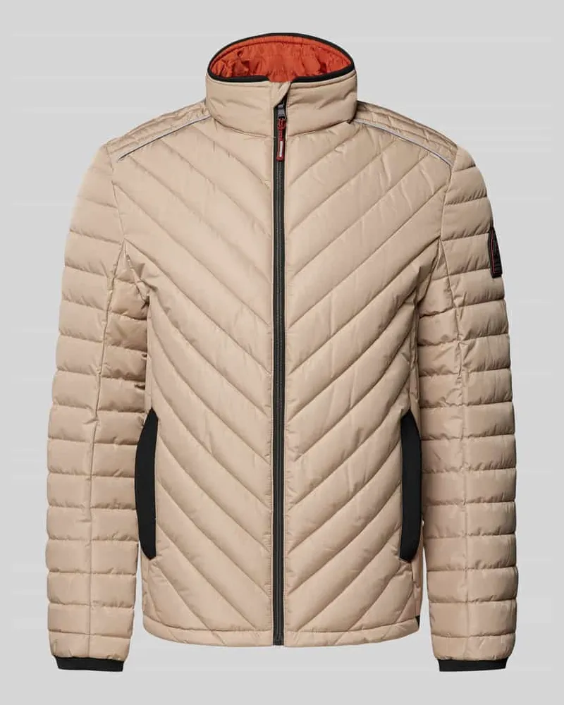 McNeal Steppjacke mit Label-Detail Sand