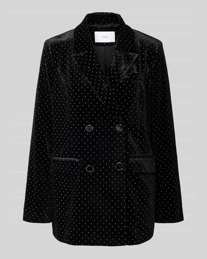 Y.A.S Regular Fit Blazer mit Ziersteinbesatz Modell 'HELLA Metallic
