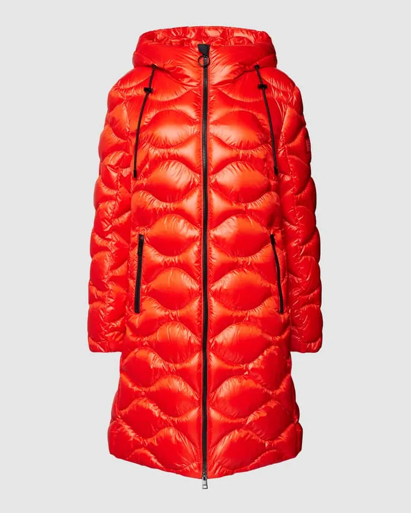 Marc Cain Daunenmantel mit Daunen-Feder-Füllung Rot