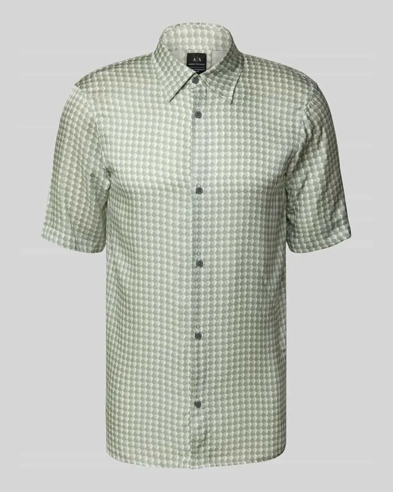 Armani Exchange Freizeithemd mit Knopfleiste Modell 'CAMICIA Mint