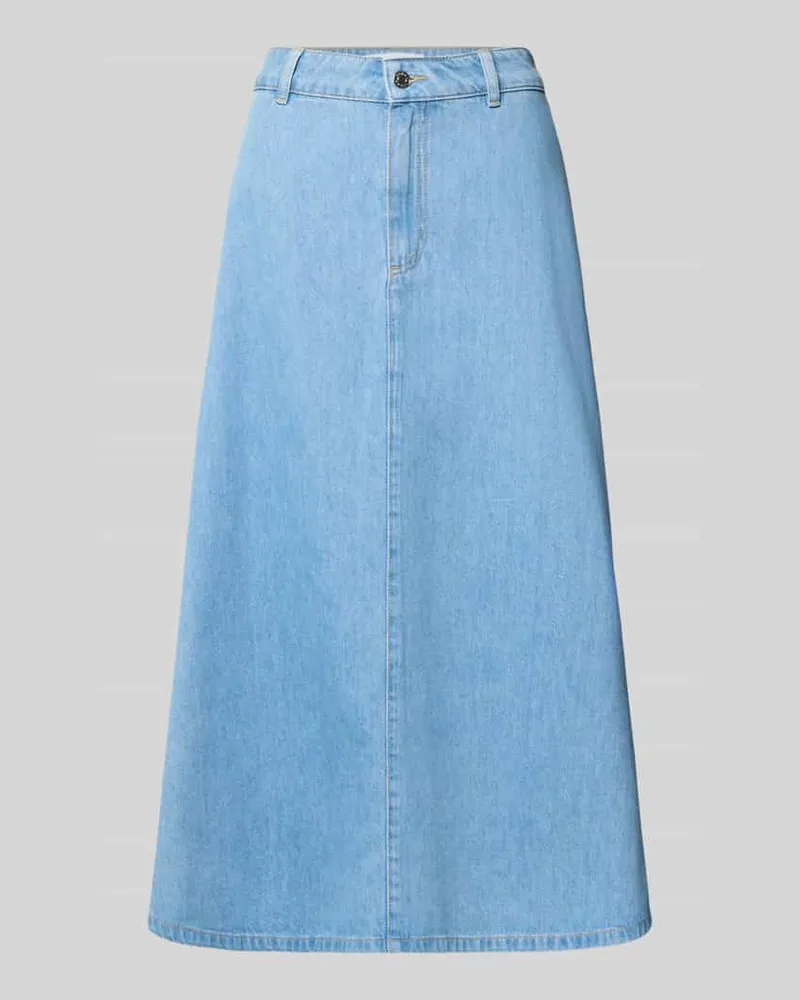 COMMA Maxirock in Denim-Optik mit Lyocell-Anteil Blau