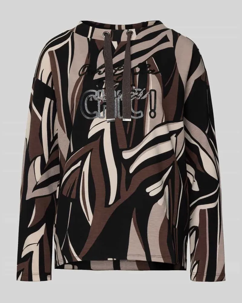 Betty Barclay Sweatshirt mit Tunnelzug Black