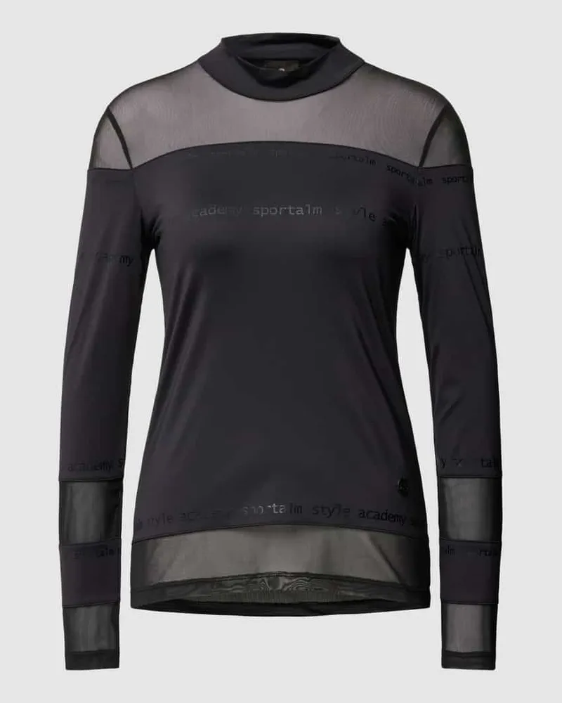 Sportalm Sweatshirt mit Eng anliegende Passform mit Blockstreifen Black