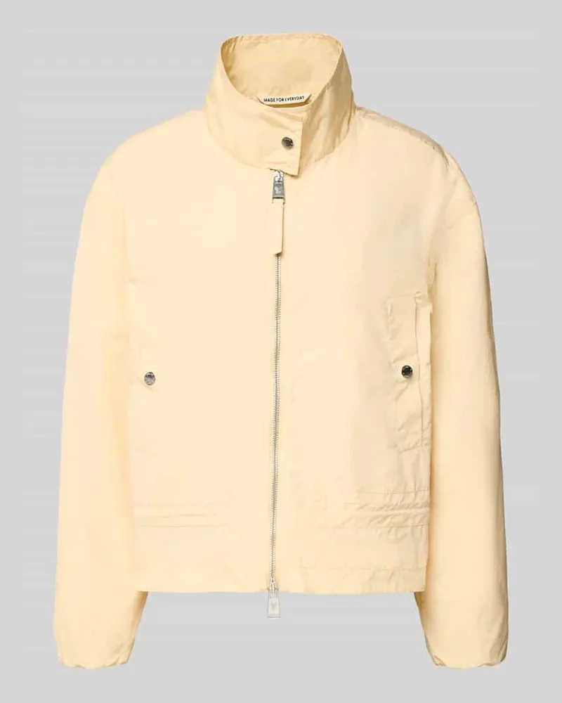 Fuchs Schmitt Jacke mit Zweiwege-Reißverschluss und Stehkragen Hellgelb