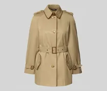 Trenchcoat mit Schulterriegeln und Gürtel