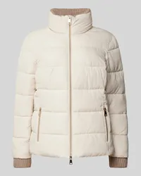 White Label Steppjacke mit Stehkragen Offwhite