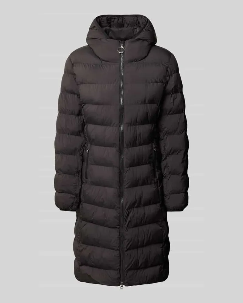 HUGO BOSS Regular Fit Steppmantel mit Kapuze Modell 'Famalia-4 Black
