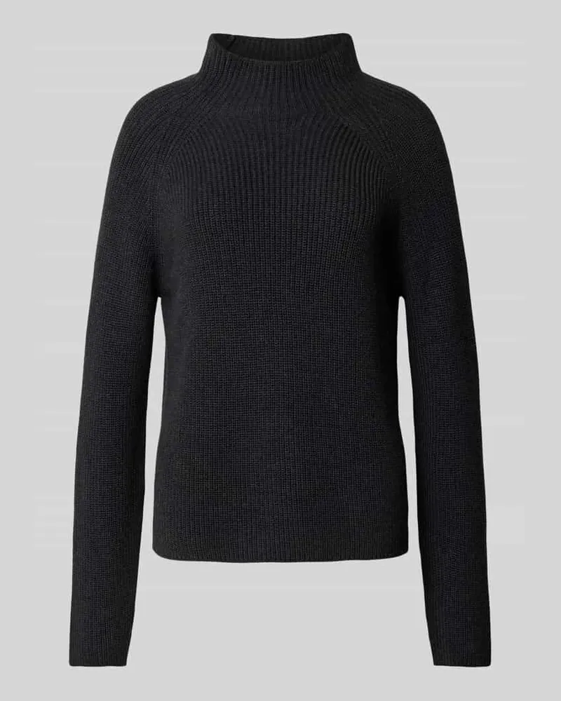 Marc O'Polo Regular Fit Strickpullover aus reiner Baumwolle Dunkelgrau