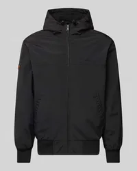 Superdry. Jacke mit Kapuze Black