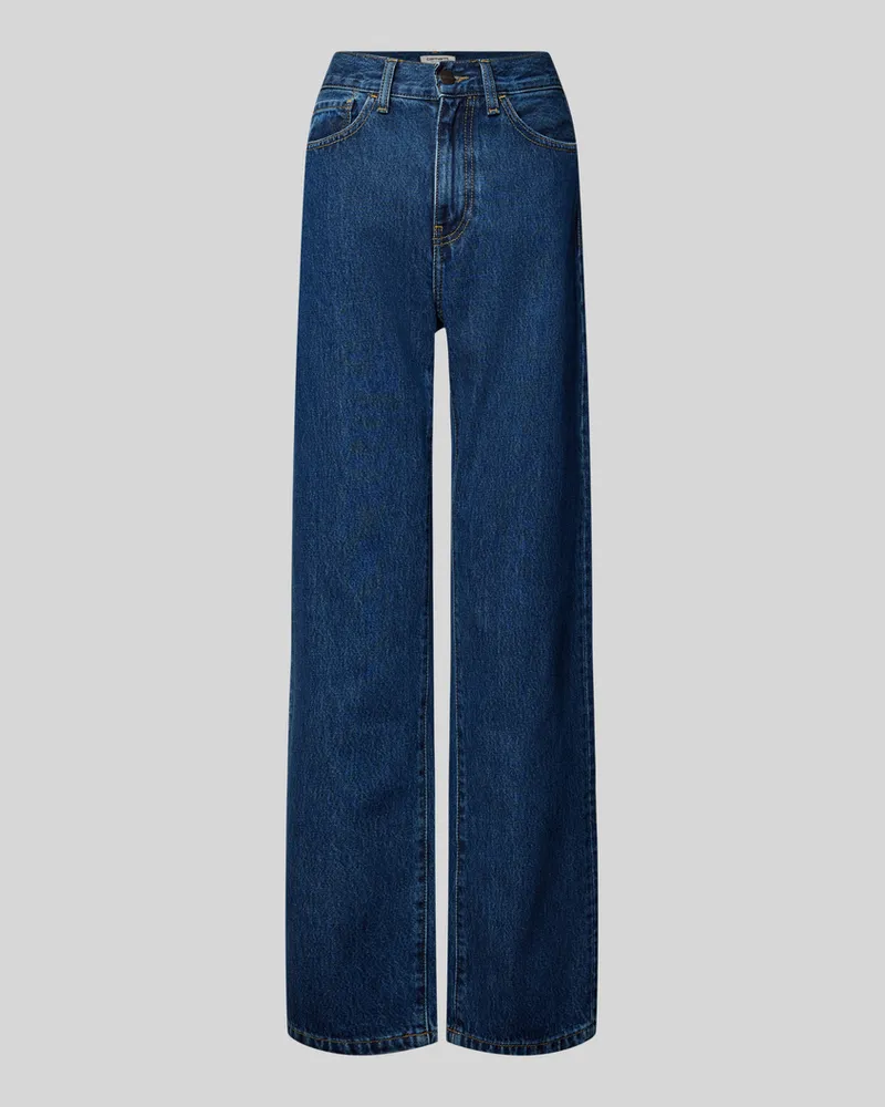 Carhartt WIP Straight Fit High Waist Jeans Modell 'Noxon Jeansblau