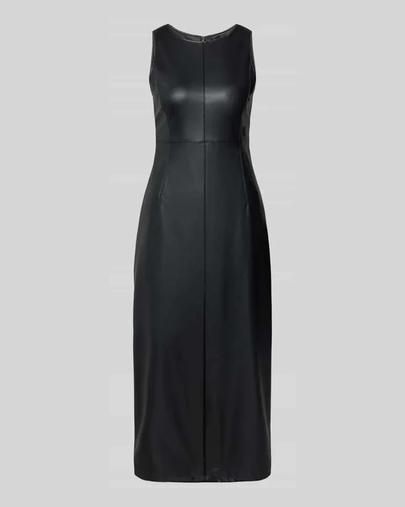 Armani Exchange Maxikleid in Leder-Optik Black