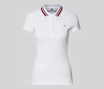 Slim Fit Poloshirt mit Kontraststreifen