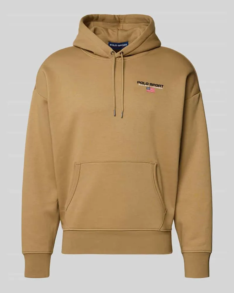 Ralph Lauren Hoodie mit Label-Stitching Khaki