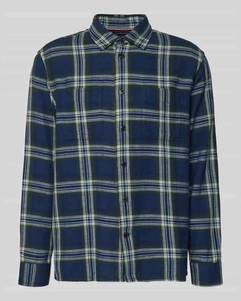 Tommy Hilfiger Relaxed Fit Freizeithemd aus reiner Baumwolle Blau