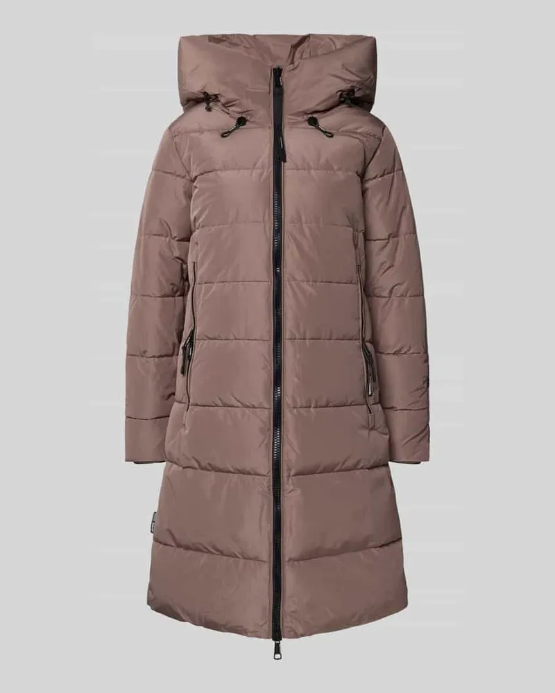 khujo Puffer Jacket mit Kapuze Modell 'Jilias Taupe