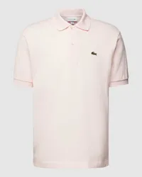 Lacoste Poloshirt mit Label-Stitching Rosa