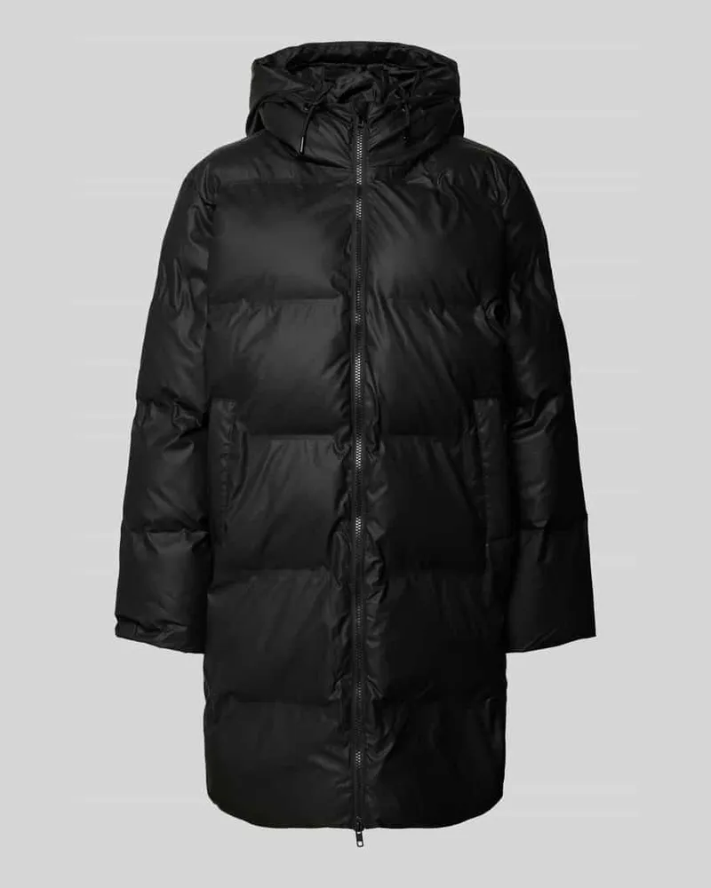 FREEQUENT Steppjacke mit Zweiwege-Reißverschluss und Eingrifftaschen Black