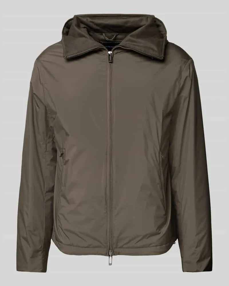 Emporio Armani Jacke mit Zweiwege-Reißverschluss Schlamm