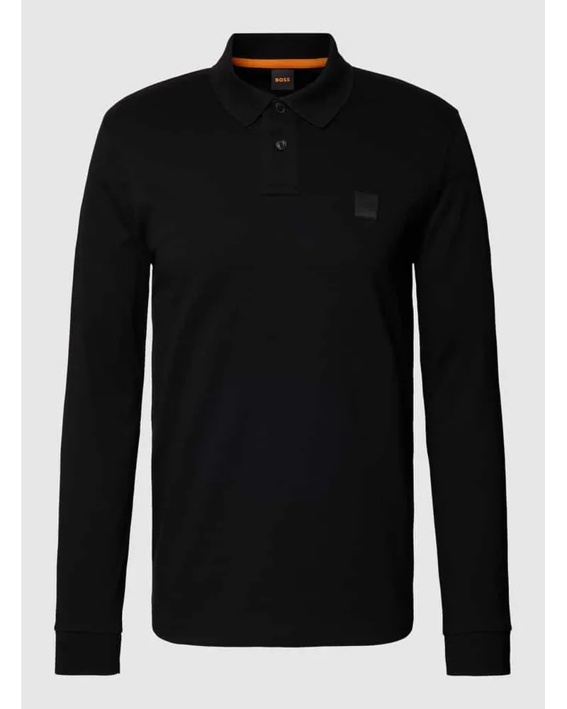 HUGO BOSS Poloshirt mit Label-Detail Black