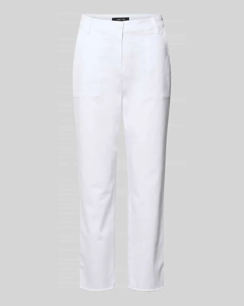 Marc Cain Chino mit Fransensaum Weiss