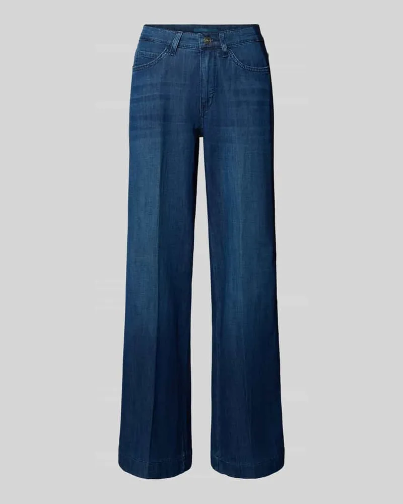 MAC Jeans Wide Leg Jeans im 5-Pocket-Design Modell 'PURE GALLON Dunkelblau