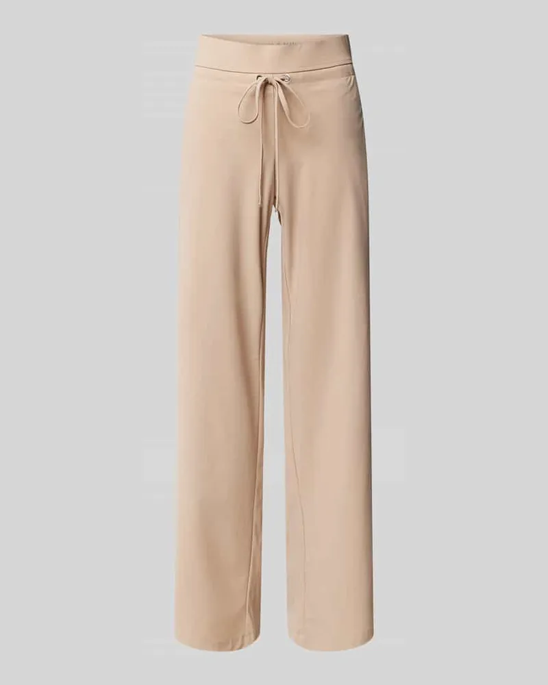 RAFFAELLO ROSSI  Straight Leg Sweatpants mit elastischem Bund Hellbraun