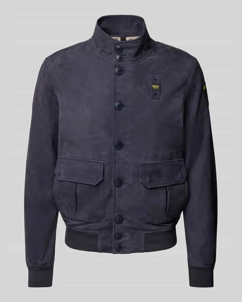 Blauer Blouson mit Stehkragen Modell 'ATHOL Marine