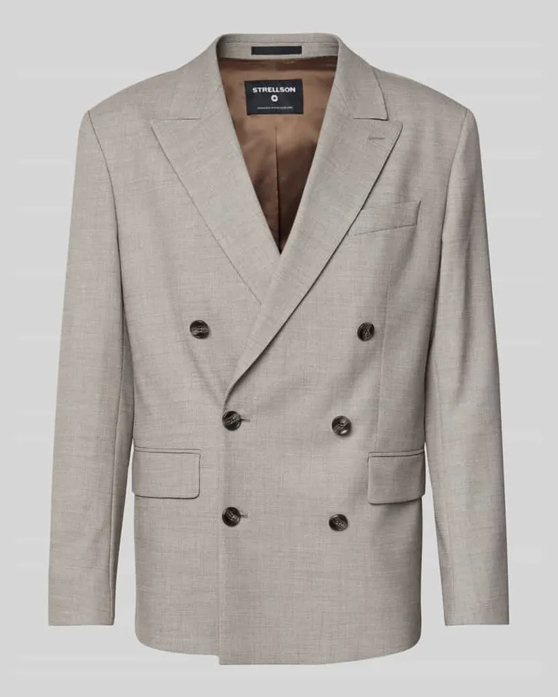Strellson Slim Fit Anzugsakko mit Woll-Anteil Modell 'ASHTON5 Beige