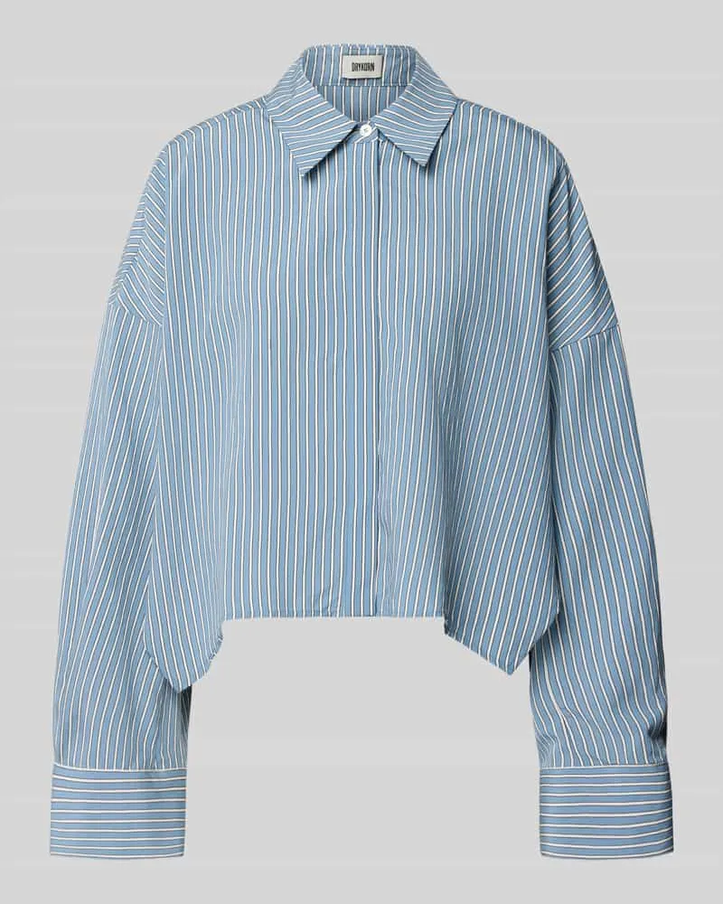 Drykorn Relaxed Fit Bluse aus Viskose-Mix Modell 'OSHIA Bleu