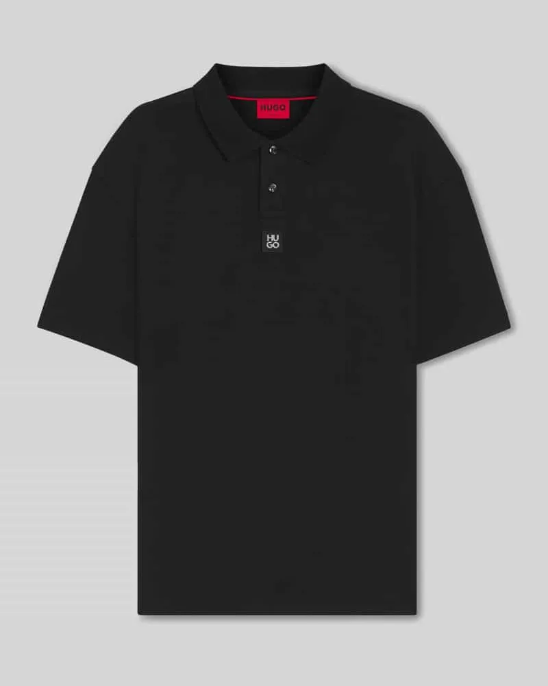 HUGO BOSS Regular Fit Poloshirt aus reiner Baumwolle Modell 'DEABONO_D Black