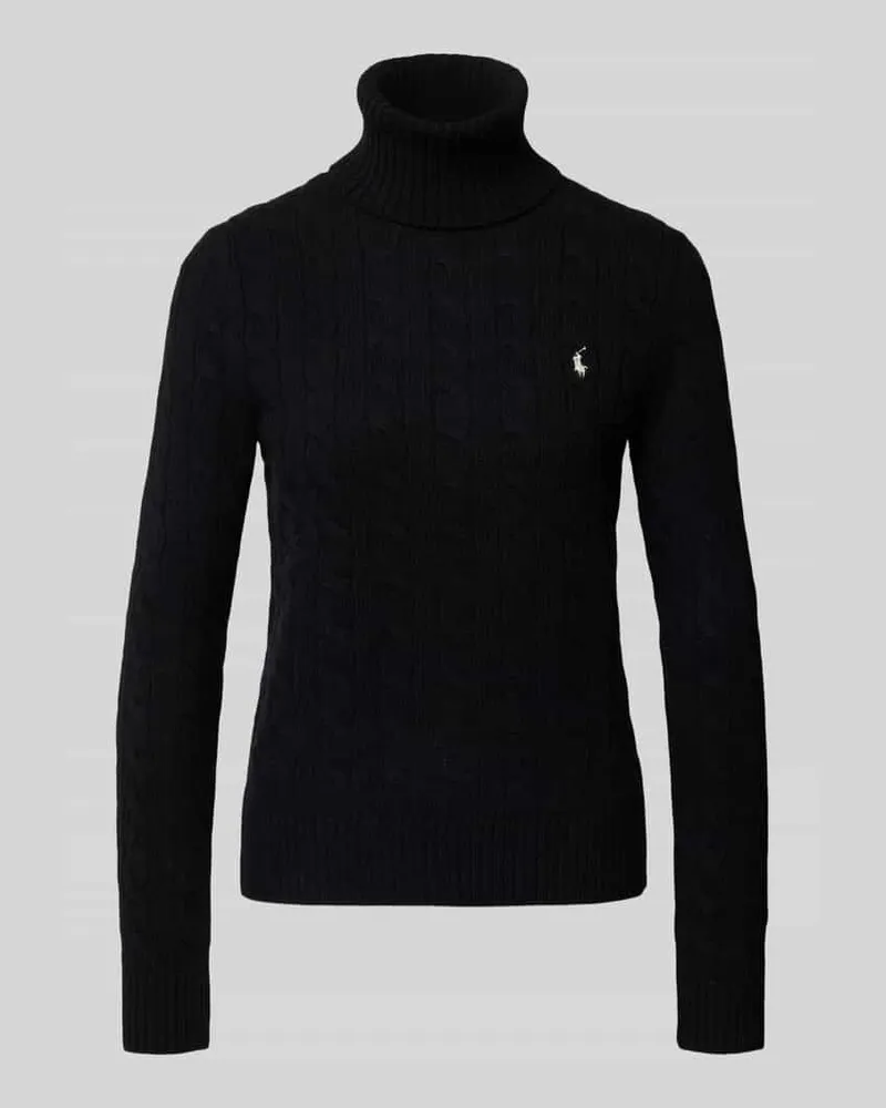 Ralph Lauren Strickpullover mit Label-Stitching Black