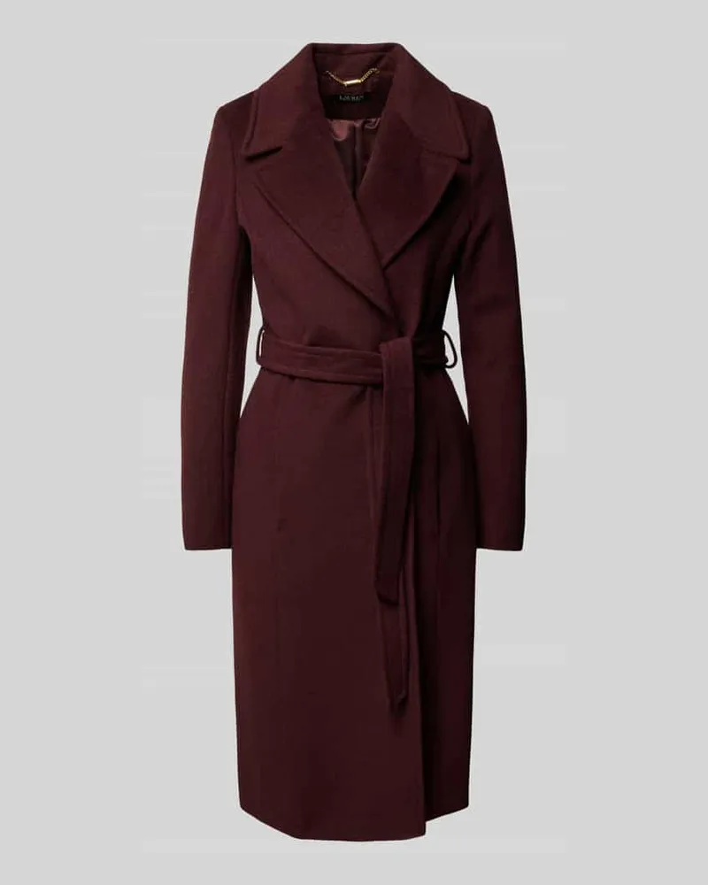 Ralph Lauren Wollmantel mit Kaschmir Anteil Bordeaux