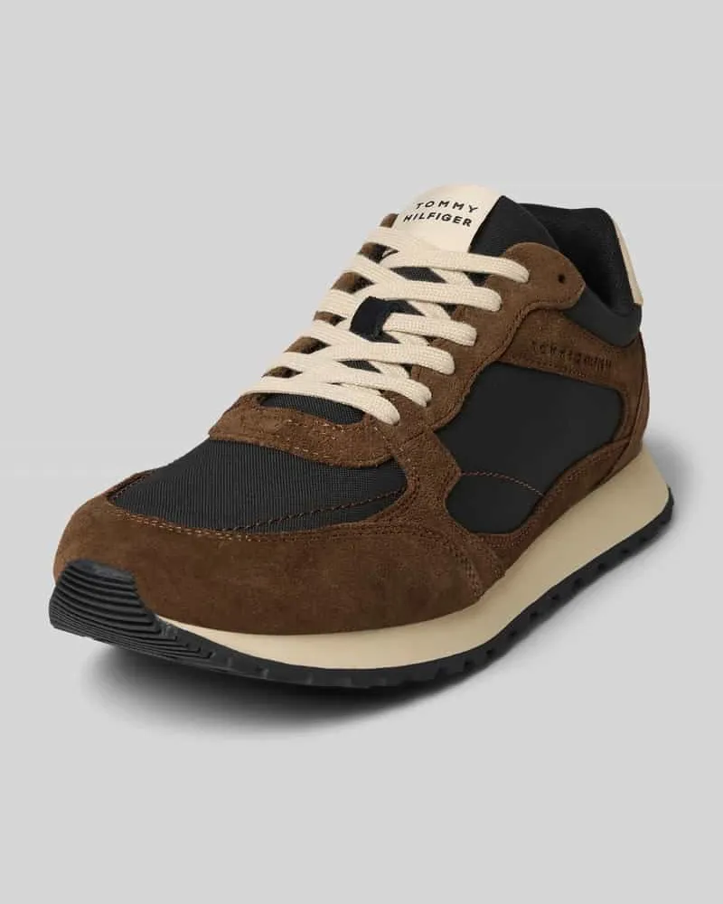 Tommy Hilfiger Low Top Sneaker mit Wildleder Black