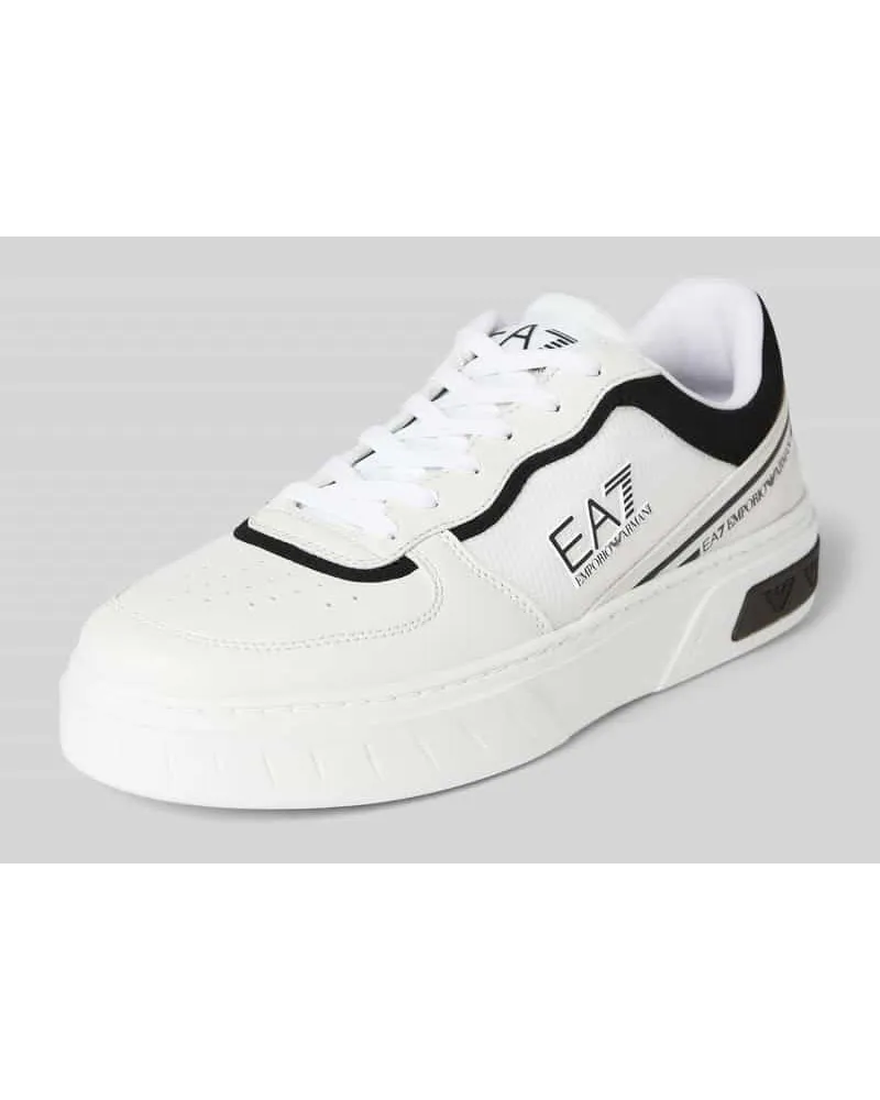 EA7 Sneaker mit Label-Print Modell 'SUMMER COURT Weiss