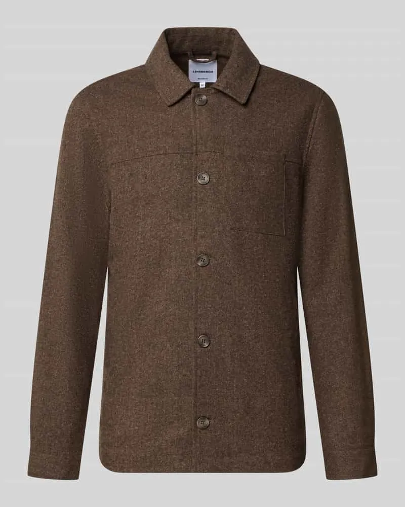 Lindbergh Regular Fit Jacke mit Woll-Anteil Schoko