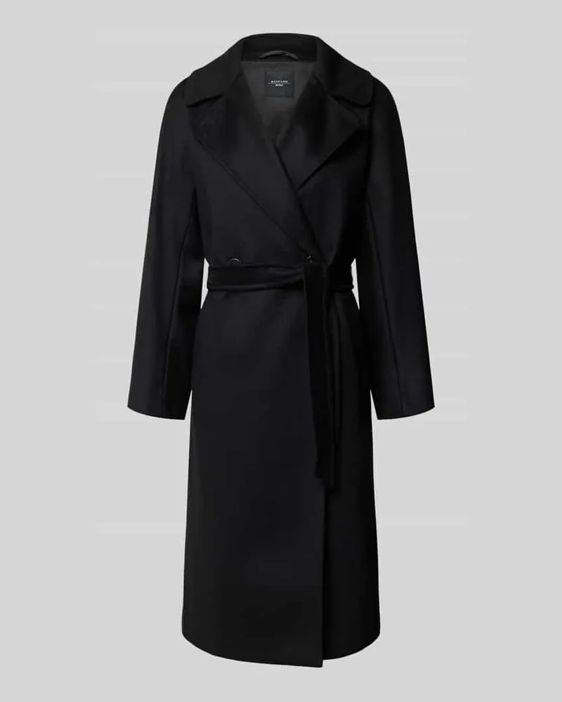 Max Mara Regular Fit Wollmantel aus reiner Schurwolle Modell 'RESINA Black