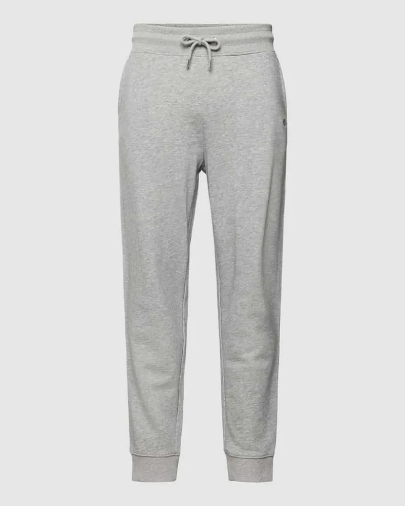 Gant Sweatpants mit Label-Stitching Modell 'SHIELD Mittelgrau