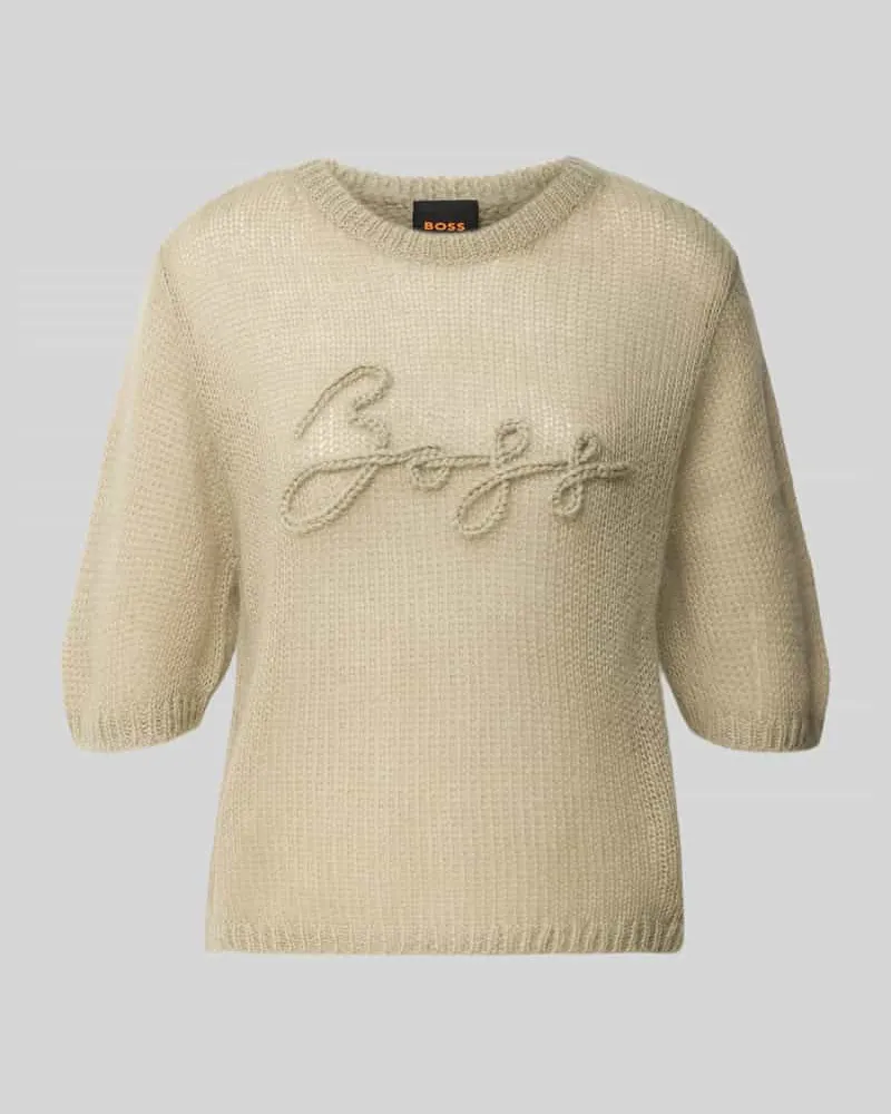 HUGO BOSS Regular Fit Pullover aus Schurwoll-Modal-Mix Modell 'C_Farezza Schilf