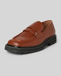 Marni Loafer mit Label-Detail Cognac